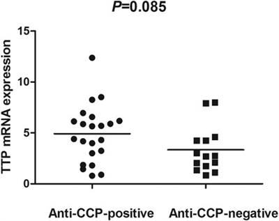 Tristetraprolin Gene Single-Nucleotide Polymorphisms and mRNA Level in Patients With Rheumatoid Arthritis